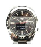 セイコー SEIKO 5 ファイブ 7S26-0210 腕時計 ウォッチ 自動巻き 黒文字盤 カレンダー付き デイト 21石 黒 ブラック ■GY18 /MQ