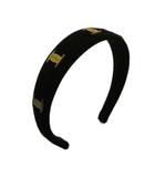 サルヴァトーレフェラガモ Salvatore Ferragamo カチューシャ ヘアアクセサリー ロゴ ヴァラ 黒 ブラック ■GY11 /MQ