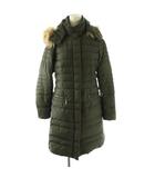 ムーレー MOORER ダウンコート ダウンジャケット フード ファー付き 40 グレー /DF ■GY17