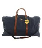 ヴァレンティノ ガラヴァーニ VALENTINO GARAVANI 2WAY ボストンバッグ ショルダーバッグ ナイロン レザー 紺 茶 /MI ■GY18