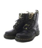 ドクターマーチン DR.MARTENS 1460 セレナ レオ 8ホールブーツ ショート ワーク レザー UK3 ブラック /YO1 ■GY1