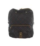 ラシット RUSSET リュックサック デイパック 総柄 紺 茶 /MI ■GY18