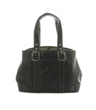 コーチ COACH トートバッグ レザー ステッチ 黒 7582 /MI ■GY42
