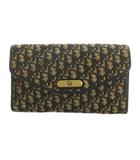 クリスチャンディオール Christian Dior クラッチバッグ パーティバッグ トロッター柄 ベージュ 黒 /MI ■GY18