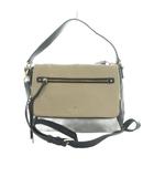 ケイトスペード KATE SPADE 2WAY ショルダーバッグ ハンドバッグ レザー バイカラー フラップ グレージュ スモークブルー /MI ■GY18
