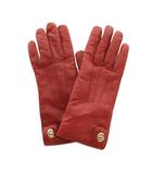 コーチ COACH 手袋 グローブ シープレザー 赤 /MI ■GY18