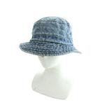シュプリーム SUPREME バケットハット 帽子 デニム ロゴ 総柄 青 ブルー ■GY18 /MQ