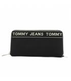 トミー TOMMY ジーンズ JEANS 長財布 ラウンドファスナー 小銭入れ ロゴ 黒 ブラック AU0AU00412 /AN7
