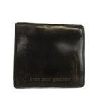 ジャンポールゴルチエ Jean Paul GAULTIER 財布 二つ折り エナメル レザー ロゴ 型押し 茶色 ブラウン /XZ ■GY18