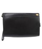 ダンヒル dunhill セカンドバッグ クラッチ レザー ロゴ 黒 ブラック /JS ■GY11