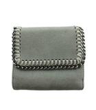 ステラマッカートニー STELLA McCARTNEY Falabella ファラベラ 三つ折り財布 ウォレット ロゴ チェーン グレー ■GY18 /MQ