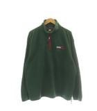 トミーヒルフィガー TOMMY HILFIGER フリースジャケット ロゴ ハーフジップアップ L グリーン /DF ■GY18