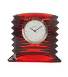 バカラ Baccarat ジャンク品 ラランド クロック 置時計 ロゴ 白文字盤 赤 レッド ■GY11 /MQ