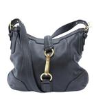コーチ COACH 11051 ショルダーバッグ レザー ステッチ ロゴ 黒 ブラック /JS ■GY18