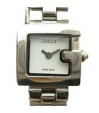 グッチ GUCCI 3600L 腕時計 ウォッチ クォーツ ロゴ スクエア 白文字盤 シルバー色 ■GY18 /MQ ■OH