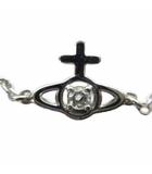 ヴィヴィアンウエストウッド Vivienne Westwood ブレスレット アクセサリー ロゴ バングル シルバー色 ■GY18 /MQ