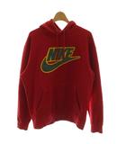 ナイキ NIKE ×シュプリーム Supreme スウェット パーカー S 赤  長袖 フード付き ロゴ /GG ■GY18