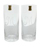  Meissen Lead Crystal マイセンレッドクリスタル Mシリーズ ロンググラス ロングタンブラー ハイボールグラス コップ 2客セット ペア 食器 箱付き クリア /MW ■GY18