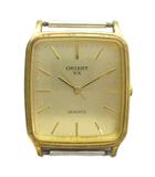 オリエント ORIENT ジャンク品 58519D12-940 VX 腕時計 ウォッチ ケースのみ クォーツ スクエア ゴールド色 ■GY18 /MQ