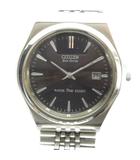 シチズン CITIZEN E111-S029511 腕時計 ウォッチ エコドライブ カレンダー付き 黒文字盤 シルバー色 ■GY11 /MQ