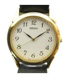 セイコー SEIKO SPIRIT スピリット 7N01-7140 腕時計 ウォッチ クォーツ レザーベルト ゴールドカラー 金色 ■GY11 /MQ