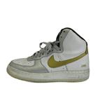 ナイキ NIKE NIKEiD エア フォース 1 Air Force 1 High スニーカー レザー ハイカット US8 26㎝ 白 ホワイト シルバー色 ゴールド色 779426-992 /XZ ■GY17