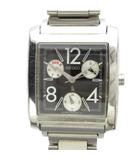 セイコー SEIKO ジャンク品 Lukia 5Y85-0AK0 腕時計 ウォッチ クォーツ 黒文字盤 クロノグラフ シルバー色 ■GY18 /MQ
