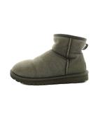 アグ オーストラリア UGG australia クラシックミニ CLASSIC MINI ムートンブーツ ショートブーツ ロゴ 22.0cm グレー 5854 /AN27 ■GY18