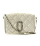 マークジェイコブス MARC JACOBS ザ ステータス THE STATUS ショルダーバッグ キルティング チェーン レザー シルバー色 /AN40