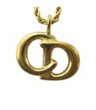 クリスチャンディオール Christian Dior ネックレス アクセサリー ペンダント ロゴ ゴールド色 ■GY18 /MQ ■OH