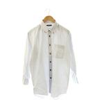バーバリー ロンドン BURBERRY LONDON ボタンダウンシャツ ワイシャツ 長袖 ライトグレー /ES ■GY18