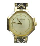 イヴサンローラン YVES SAINT LAURENT ジャンク品 2200-241762 腕時計 ウォッチ クォーツ ロゴ シルバー色 ゴールド色 ■GY18 /MQ