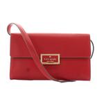 ケイトスペード KATE SPADE リーガン ウォレット クロスボディ 長財布 小銭入れ ショルダーバッグ レザー 赤 レッド /AN11 ■GY18