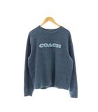 コーチ COACH スウェット トレーナー プルオーバー 総柄 L 青 /HK ■GY11