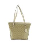 コーチ COACH ハンドバッグ トートバッグ 切替 シグネチャー柄 ベージュ アイボリー F58294 /MI ■GY11