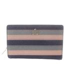 ケイトスペード KATE SPADE 二つ折り財布 小銭入れあり 紺 ピンク /SR ■GY11