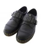ドクターマーチン DR.MARTENS QUYNN LOW BUCKLE SHOE レザーシューズ 4ホール ベルト UK8 黒 ブラック 1461 /TK ■GY11