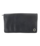 ブルガリ BVLGARI 長財布 小銭入れあり 二つ折り財布 レザー ロゴ 黒 ブラック /SR ■OH ■GY11