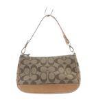 コーチ COACH ハンドバッグ キャンバス レザー シグネチャー 茶色 ブラウン 6094 /SR ■GY11