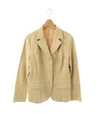 バーバリー ロンドン BURBERRY LONDON テーラードジャケット チェック柄 シングル 44 ベージュ /HK ■GY18