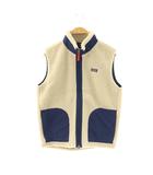 パタゴニア Patagonia ベスト ボアフリース ジップアップ XXL アイボリー ネイビー /DO ■GY18