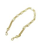 マークジェイコブス MARC JACOBS THE LOGO CHAIN SHOULDER STRAP チェーンショルダーストラップ ロゴ ゴールドカラー オフホワイト /MI ■GY18