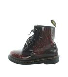 ドクターマーチン DR.MARTENS AW006 1460INFERNO 8ホール ショートブーツ レザー 型押し ファイヤーパターン UK8 27cm 赤 レッド 黒 ブラック ■GY18 /MQ