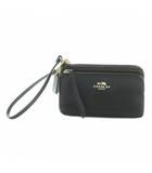 コーチ COACH ダブルジップポーチ レザー 黒 51928 /MI ■GY18