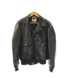 ハーレーダビッドソン HARLEY DAVIDSON ライダース ジャケット ジップアップ 38 黒 /HK ■GY18