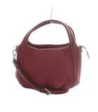  グレ GRES 2WAY ショルダーバッグ ハンドバッグ レザー ワインレッド /MI ■GY18