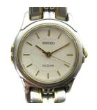 セイコー SEIKO 4N20-1060 エクセリーヌ EXCELINE 腕時計 ウォッチ クォーツ ロゴ シルバー色 ■GY18 /MQ