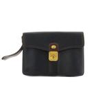 ダンヒル dunhill クラッチバッグ セカンドバッグ ロゴ スライドロック レザー 紺 ネイビー /AN10 ■GY18