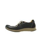 クラークス clarks スニーカー ウォーキングシューズ UK7 25.5cm 黒 ブラック ローカット ステッチデザイン /RI ■OS ■GY11