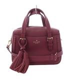 ケイトスペード KATE SPADE Orchard Street Small Elowen ハンドバッグ ショルダーバッグ 2way カウレザー フリンジ ボルドー PXRU7624 /TK ■GY11